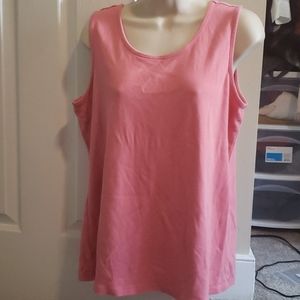 Land's End Classic Pink Summer Tank Top
